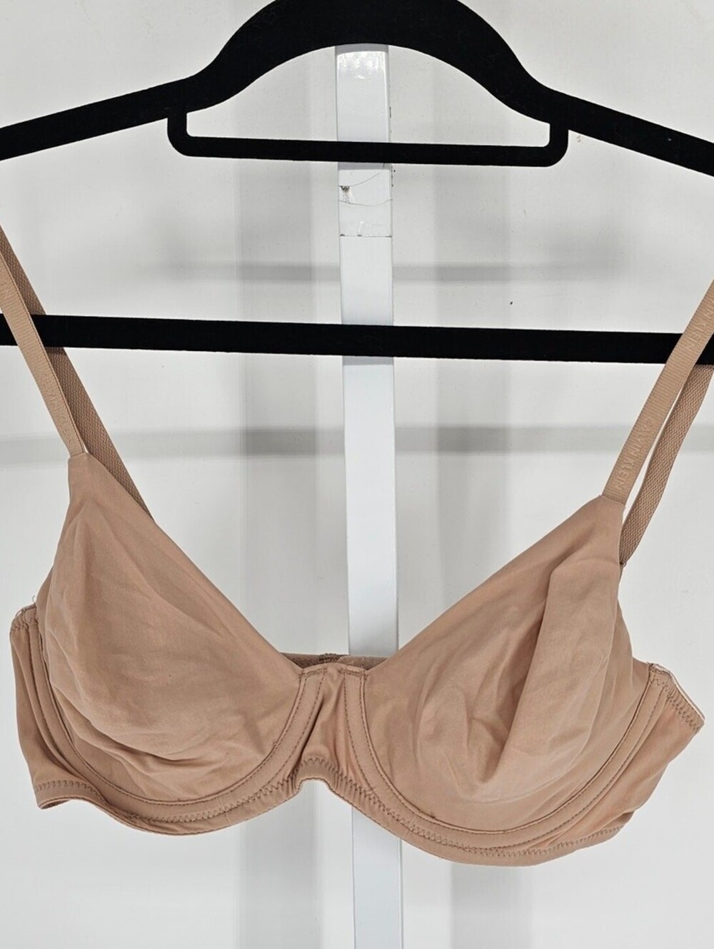 Calvin Klein Womens Sz 34B Perfectly Fit Unlined T Shirt Bra Beige
